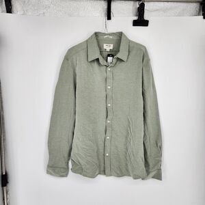 Julian & Mark Green L Stretch Oxford Shirt NWT